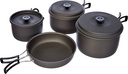 Camping trekking kit 4pc alu - pannenset