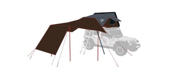 iKamper Windscherm voor luifel Skycamp 2.0/X-Cover 1.0