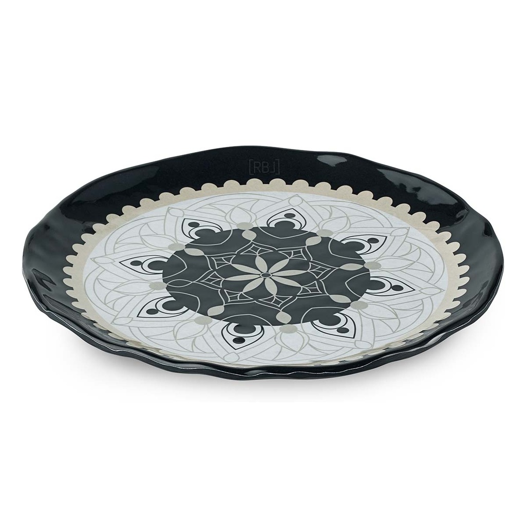 RBL bord 22 cm(zwart)