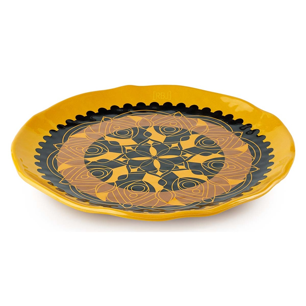RBL bord 22 cm (geel)