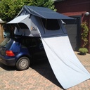 KOALA CREEK® FREEDOM daktent zijwand-luifel grijs 140×220 cm 