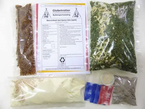 Boerenkool met baconbits (spek) (2 pers)