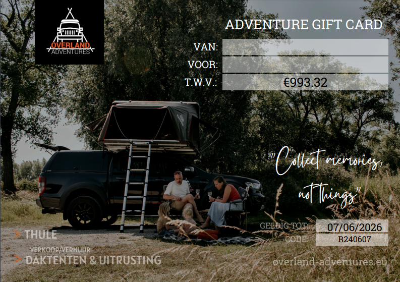 Adventure gift card €50