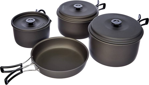 [202030] Camping trekking kit 4pc alu - pannenset