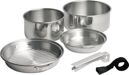 [202031ZCL] Camping trekking kit 5pc alu - pannenset