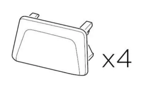 [1500054499] Thule daktent montage rails afdekplaat